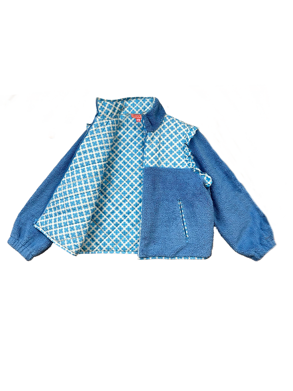 Isabella Sherpa Jacket - Blue Clover
