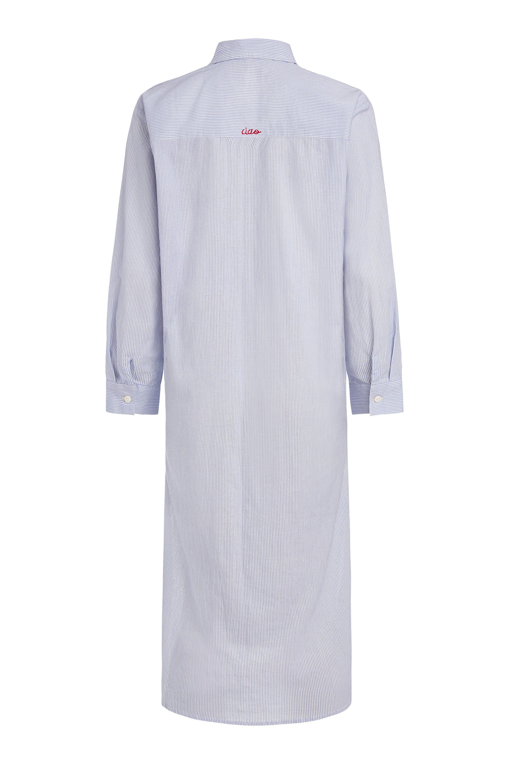 Lido Midi Shirt Dress - Light Blue Stripes with Ciao