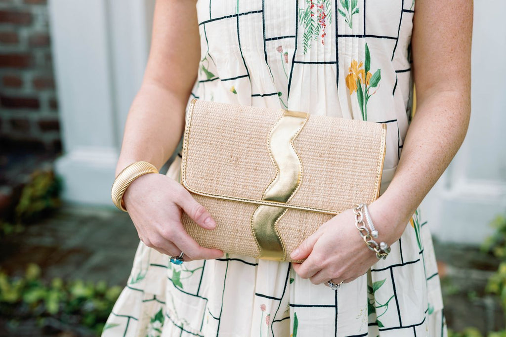Allie Clutch - Rattan